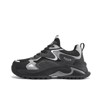 JEEP SPIRIT Wear Resistant Low Top Chunky Sneakers Men's Volcanic Gray