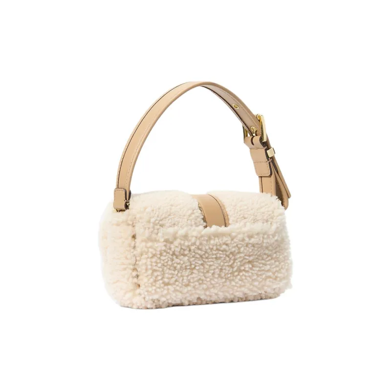 MICHAEL KORS Shearling Handbag Extra Small Women's Natural-1