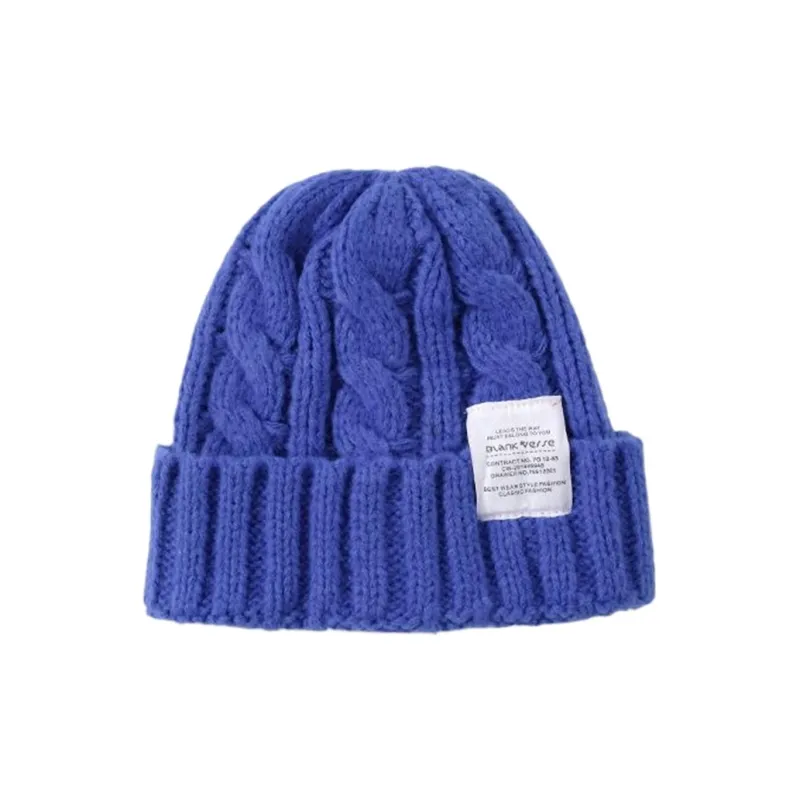 DZP Plush Yarn Beanies Unisex Multicolor-3