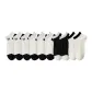 3 Small Bowknot+3 White Vertical Stripes+2 Black+2 White Camouflage