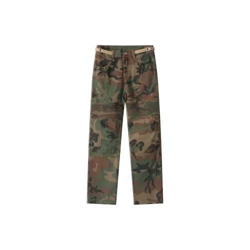 FUERZA Jeans Unisex Green Camouflage