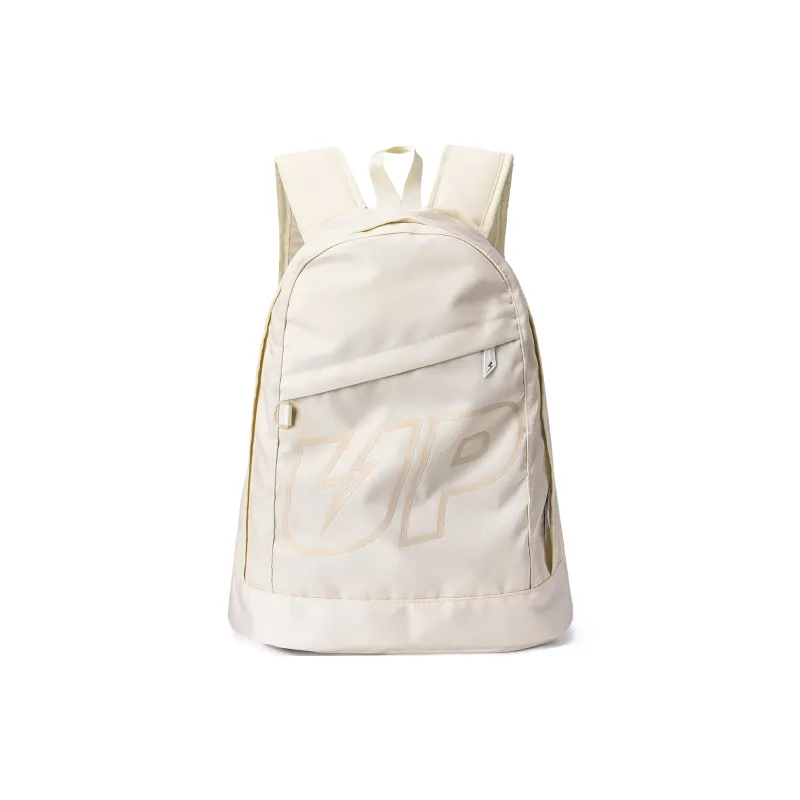 TURN UP Polyester Students Backpack Laptop Bag Regular Unisex Ecru-0