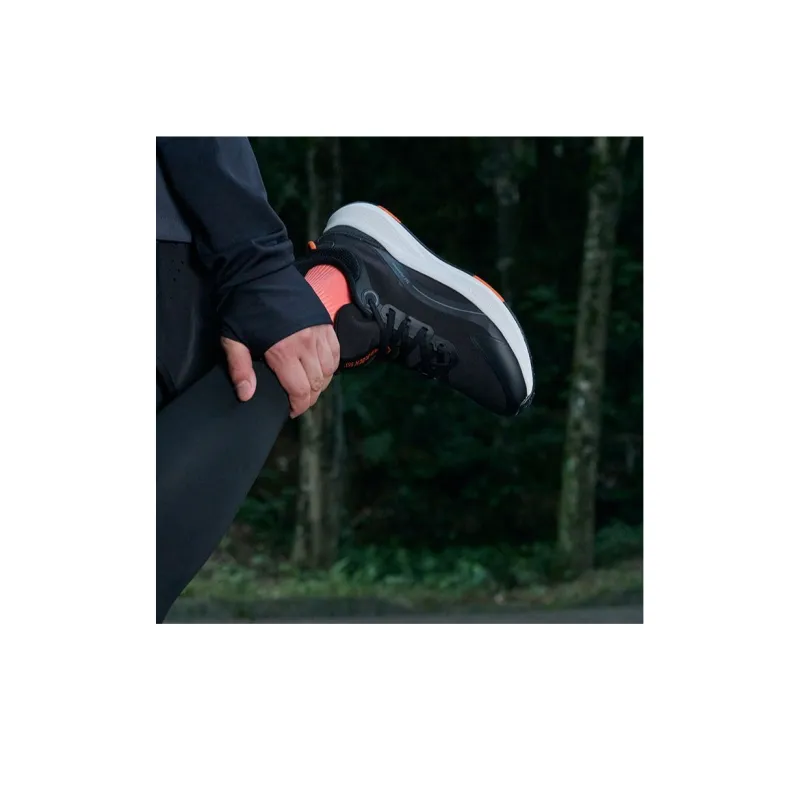 361° Cushioning Anti Slip Wear Resistant Breathability Low Top Running Shoes Men's Black Gray-8