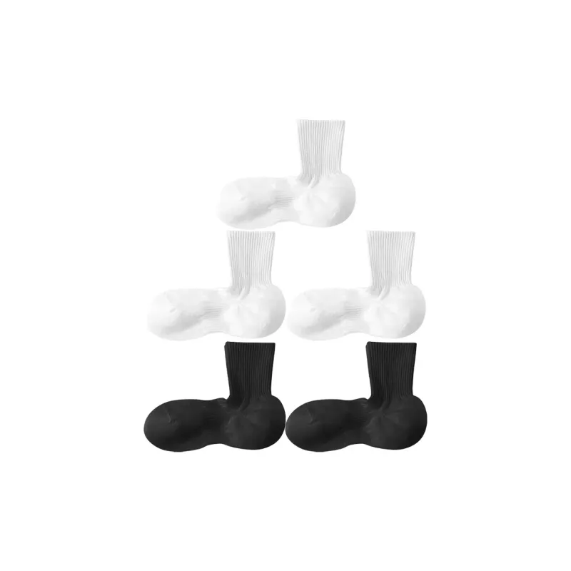 BEAR UNION Mid Calf Socks Unisex 5 Pack-6