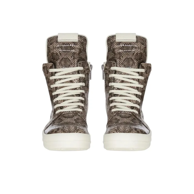 RICK OWENS/RO High Top Skateboard Shoes Men's Brown-2