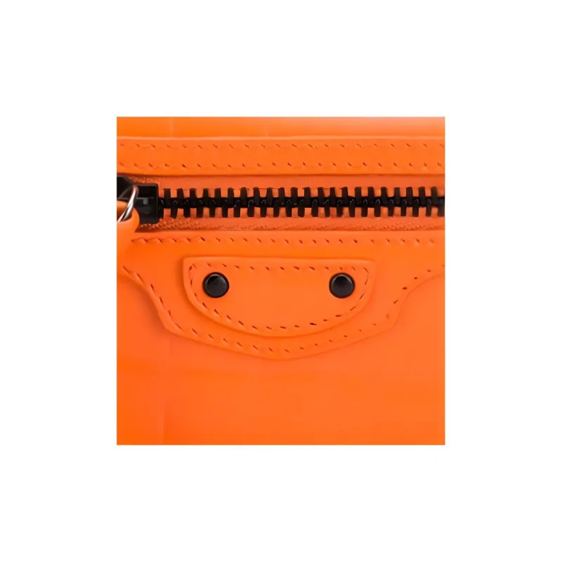 Balenciaga Neo Classic Calfskin Wallet Mini Women's Orange-3