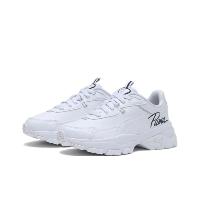 PUMA Cassia Via Anti-Slip Wear-Resistant Low-Top Casual Shoes Unisex White-1