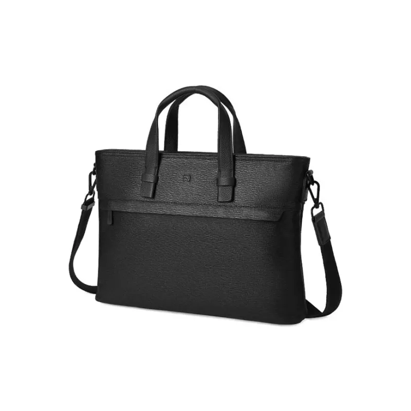PIERRE CARDIN Top Grain Cow Leather Briefcase Regular Men's Black-2