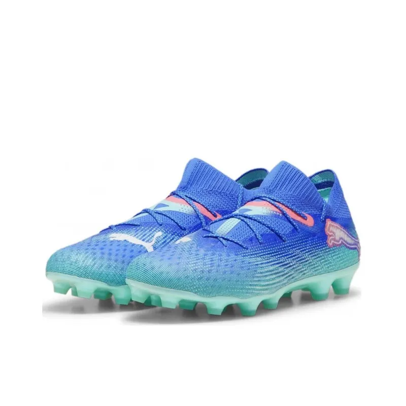 PUMA FUTURE 7 ULTIMATE Soccer Shoes Unisex Low Top Turquoise-2