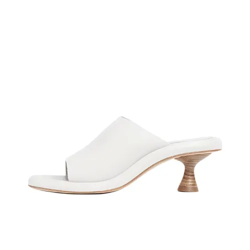 Paloma Barceló Slide Slippers 6cm Women's White