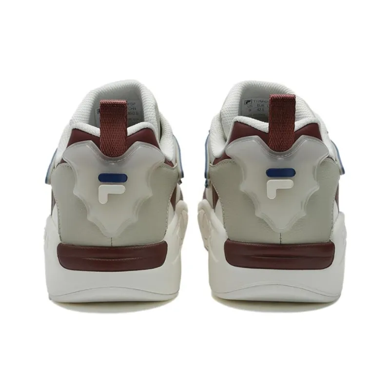 FILA FUSION DESPERADO LOW Low Anti Slip Wear Resistant Low Top Vintage Basketball Shoes Men's White Red-7