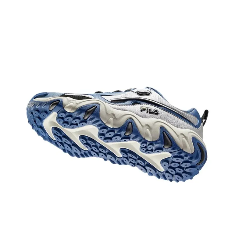 FILA KIDS Slip Resistant Shock Absorbers With Abrasion Resistant Properties Low Top Kids' Outdoor Shoes Blue Teenagers-5