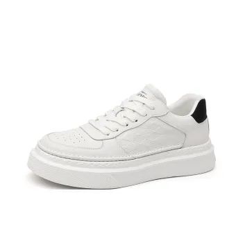 PROTECTCAMEL Abrasion Resistant Moisture Wicking Low Top Casual Shoes Men's White