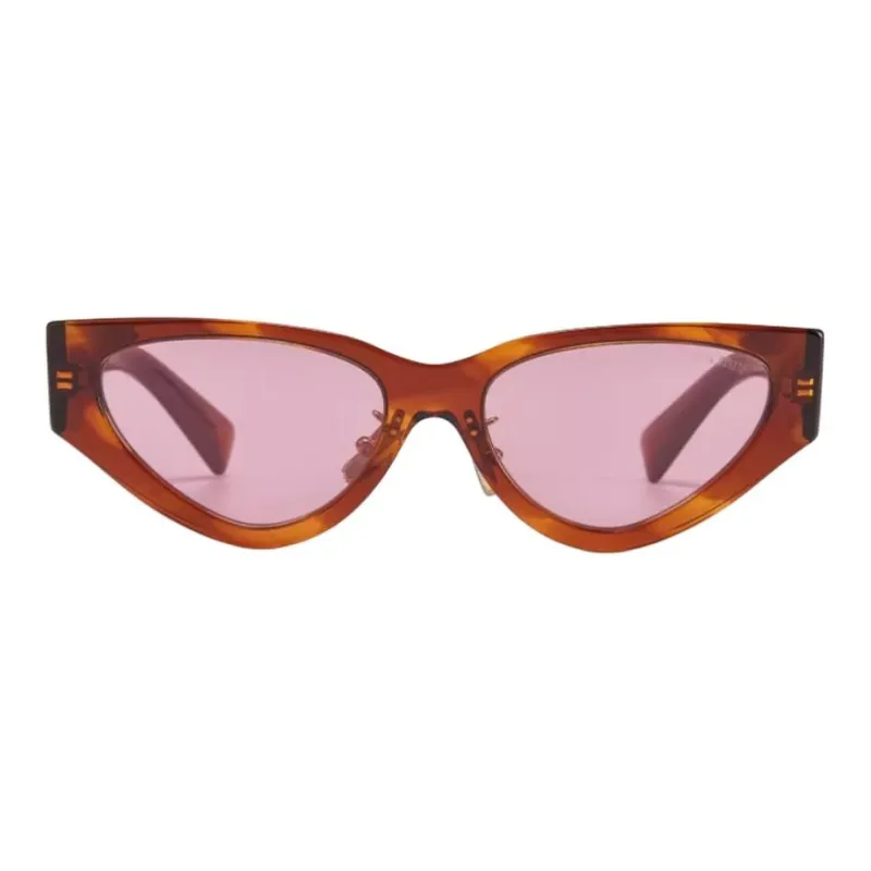 MIU MIU Plate Frame Injection Molding Metal Cat Eye Sunglasses Women's Multicolor-8