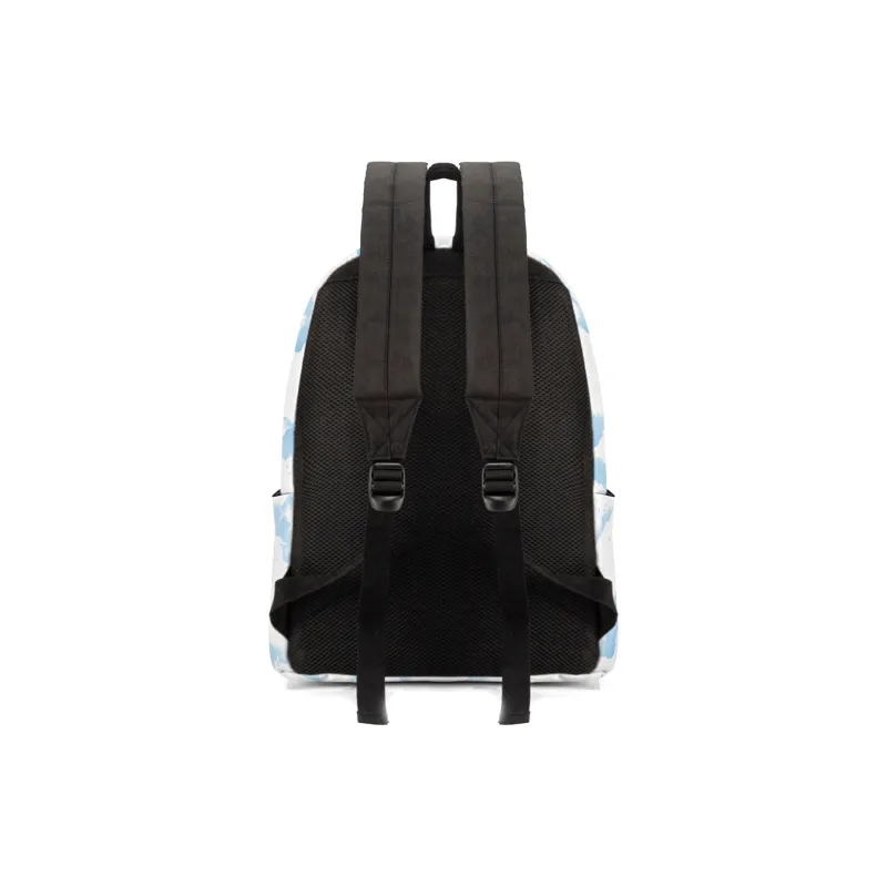 Soundbyte × ONRF Collaboration Polyester Students Backpack Laptop Bag Regular Unisex White-39