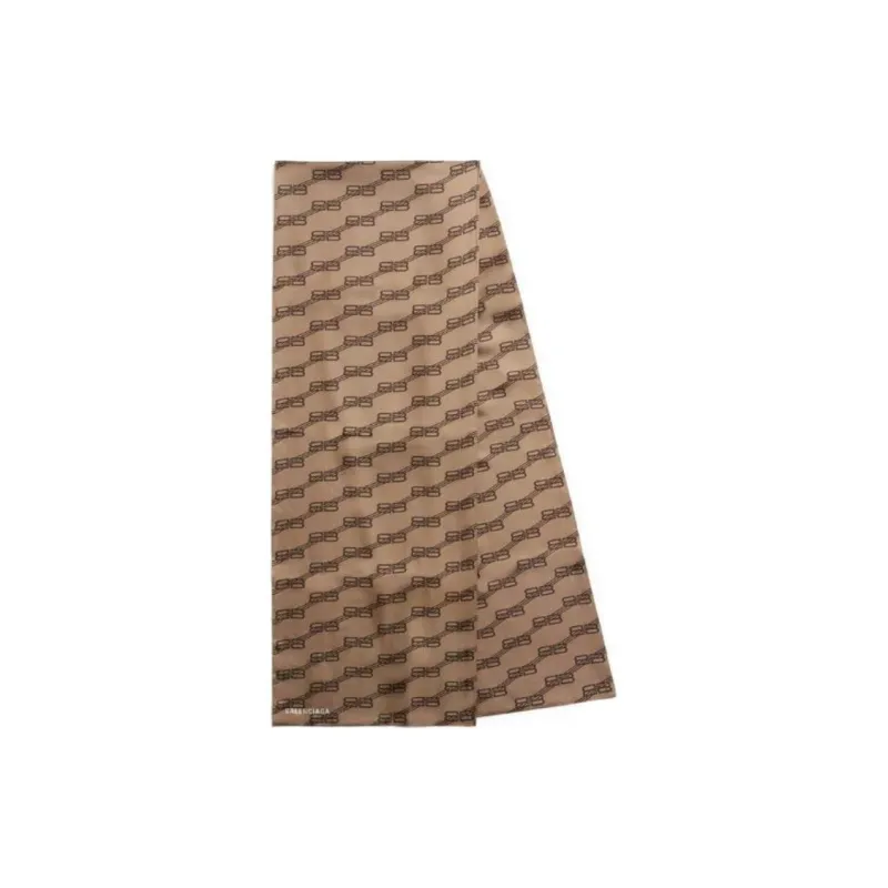 Balenciaga Silk Scarves Women's True Brown-1