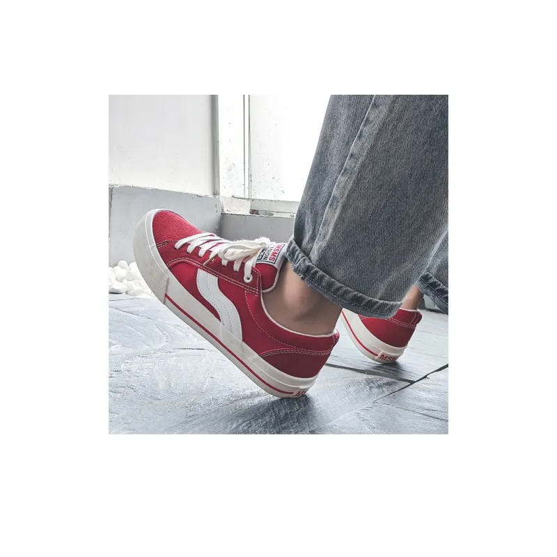 CHERRY&KALIKA Anti Slip Wear Resistant Low Top Canvas Shoes Unisex-5