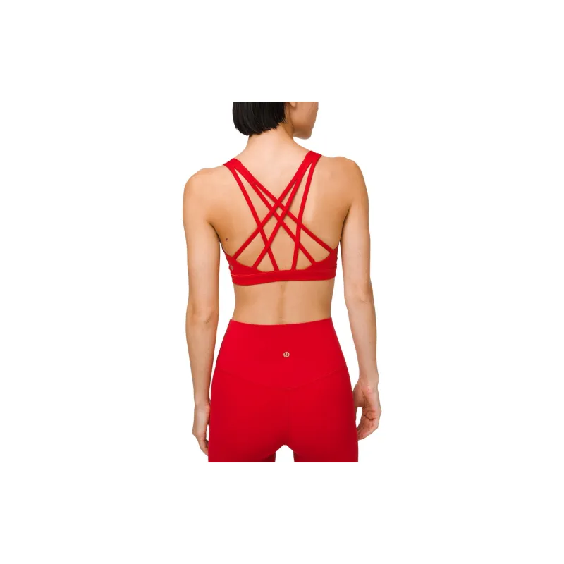 Lululemon Free To Be Serene Sports Underwear Women's Red-1