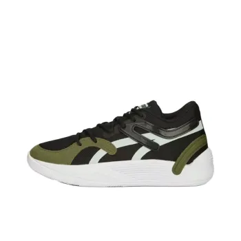 PUMA Trc Blaze Slip Resistant, Abrasion Resistant Cushioning Low Top Basketball Shoes Men's Green