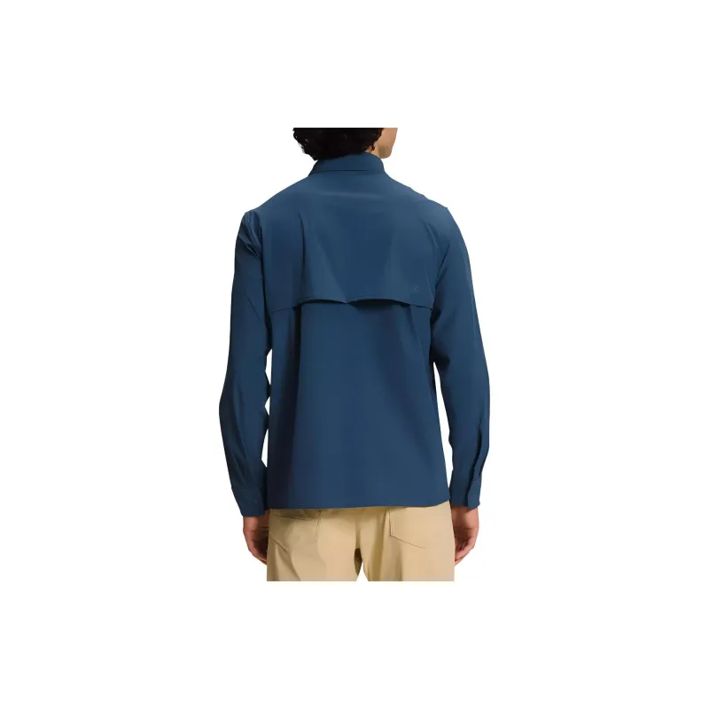 THE NORTH FACE M Sniktau L/S Shirt Men's Dark Shadow Blue-1