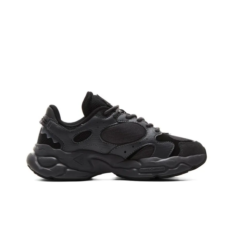 PEAK Taichi Chuanxing Cushioned Wear-Resistant Slip-Resistant Low-Top Chunky Sneakers Men's Black Gray-1
