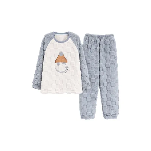 The Story Of The Flower Season Pajama Set Women's Steel Blue