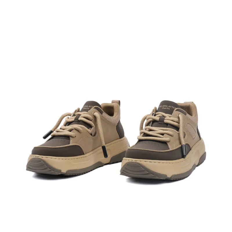 Tide Attack Low Top Casual Shoes Men's Dark Khaki-4
