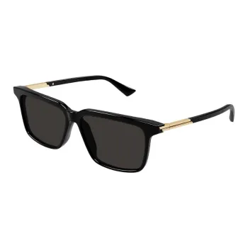 Bottega Veneta Recycled Acetate Rectangular Sunglasses Men's Black