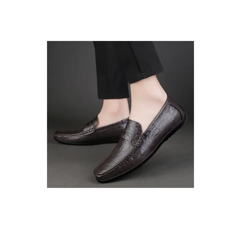 Abango Gommino Loafers Men Black/Brown-4