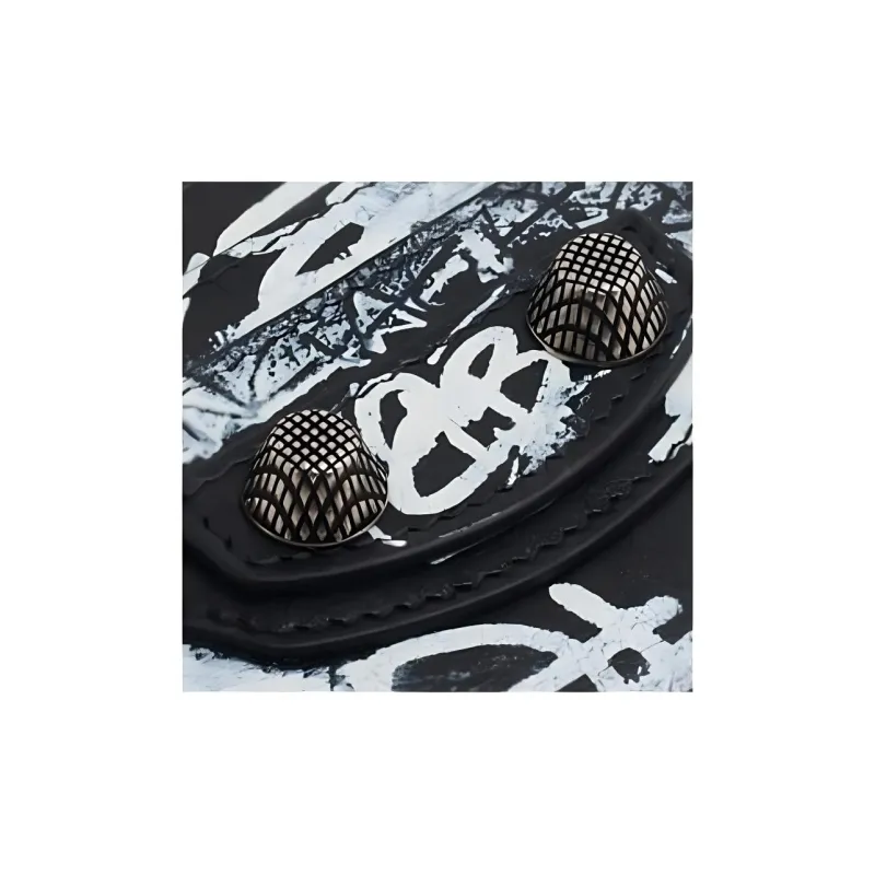 Balenciaga Le Cagole Calfskin Card Holder Women's Black/White-4