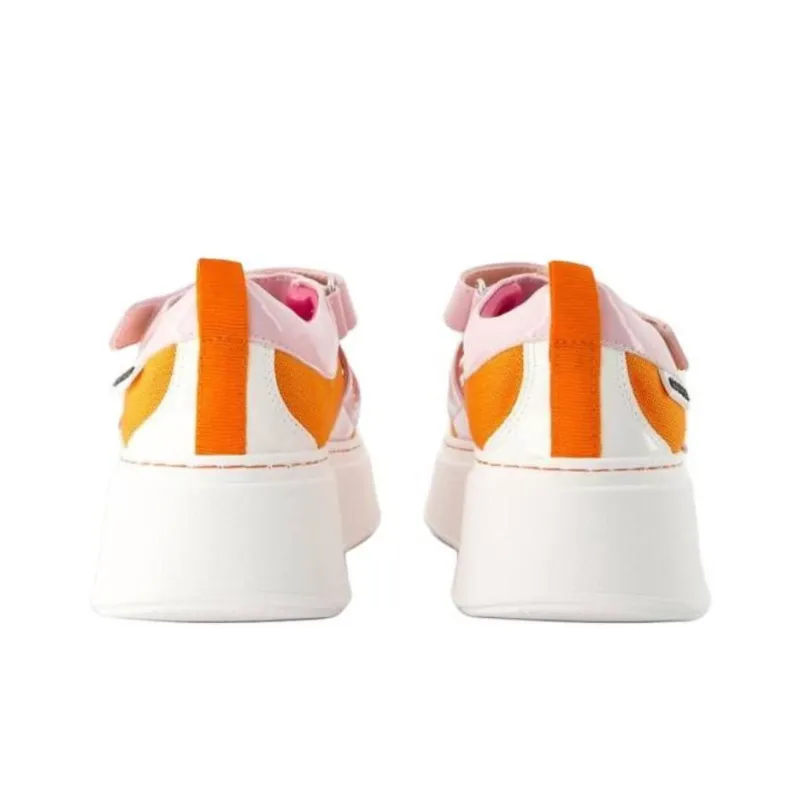 Carel Low Top Skateboard Shoes Women's Orange-4
