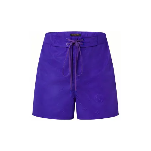 LOUIS VUITTON New Quarterly Products Of LV Casual Shorts Men Dark Purple