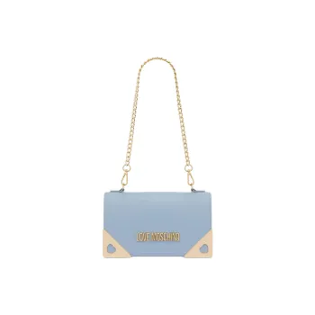 LOVE MOSCHINO Calfskin With Polyurethane Crossbody Bag, Shoulder Bag Women's Blue