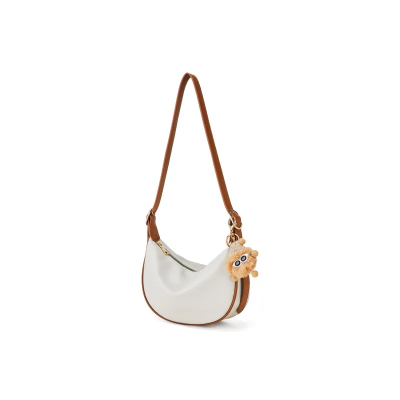 BOSTANTEN PU Shoulder Bag Regular Women's Black/Brown/Ecru-19