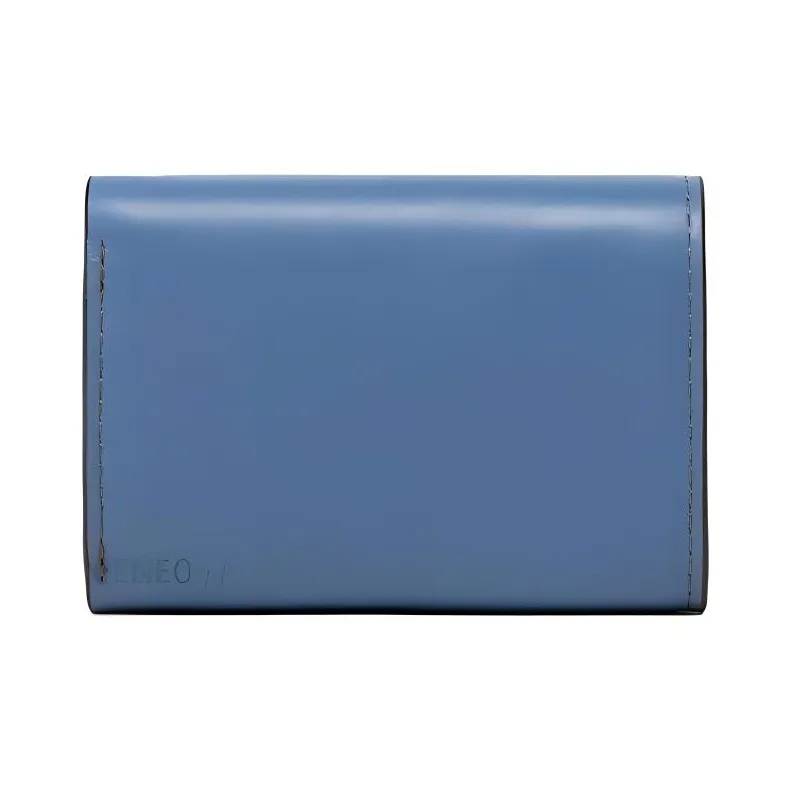 Furla Primula Grained Cow Leather Card Holder Wallet Women's Blue-1