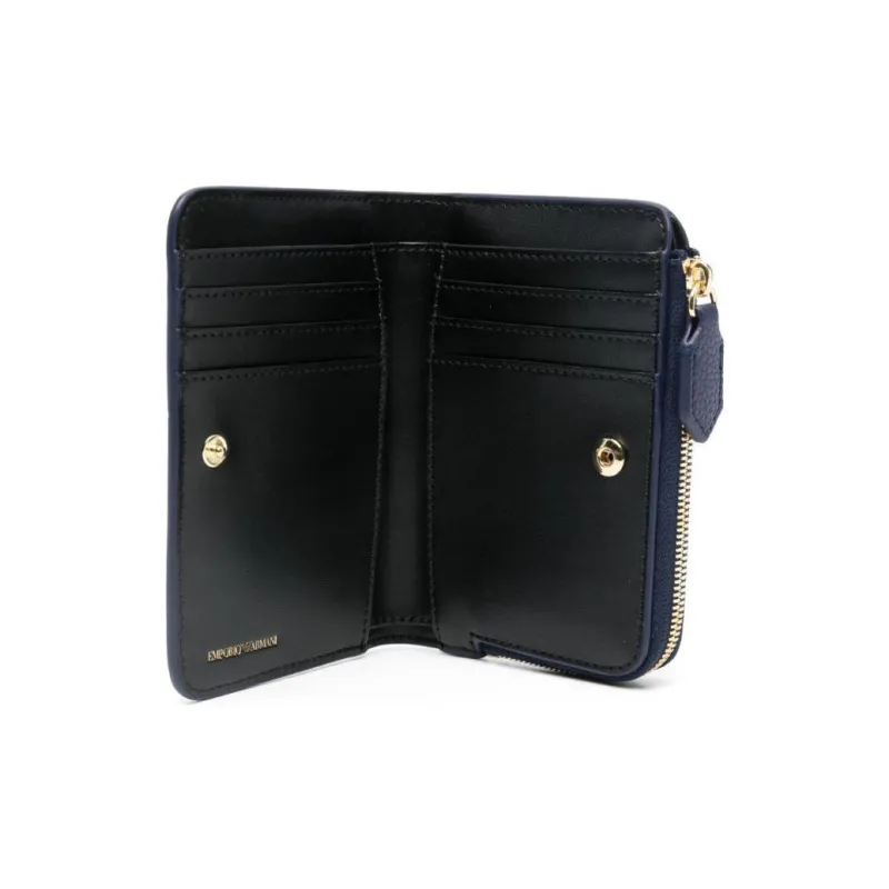 EMPORIO ARMANI Polyester With Cotton Wallet Unisex Marine Blue-2