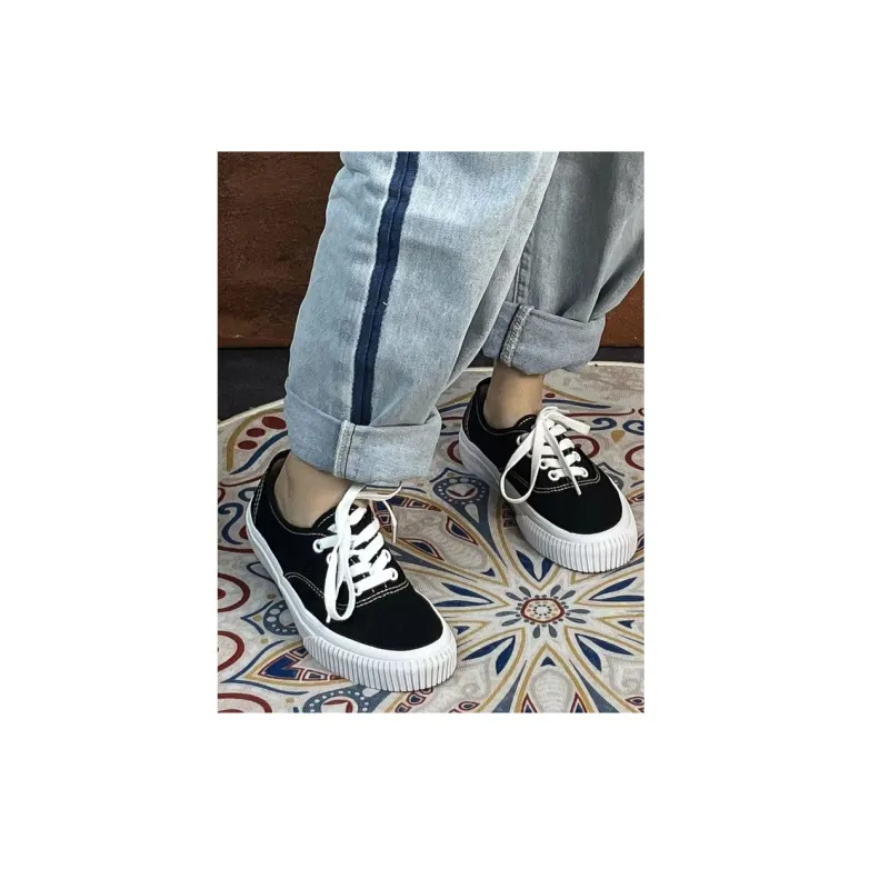 WANSWER Slip Resistant Cushioning Impact Resistance Wear Resistant Breathable Support Low Top Skateboard Shoes Unisex-5