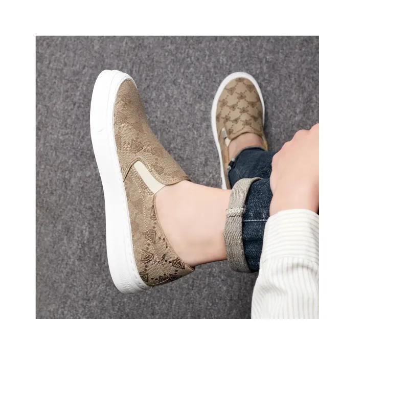 KAISER Low Top Canvas Shoes Men's Beige-9