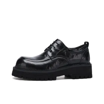 U7 Men's Casual Shoes Men Low Top Black