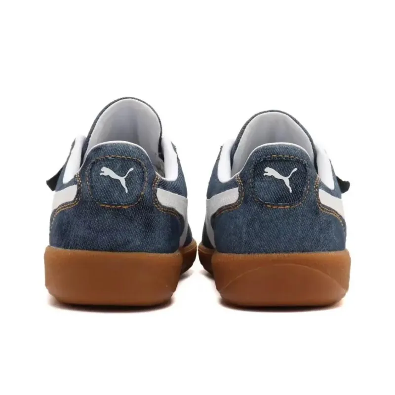 Atmos Pink x PUMA Palermo Anti Slip Wear Resistant Low Top Skateboard Shoes Unisex Blue-4