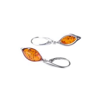 S&A Fire Opal S925 Silver Jade Earrings Women's