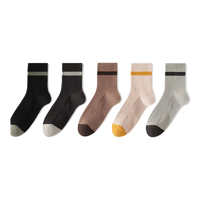 Lan Miao Mid Calf Socks Men's 5 Pack-4