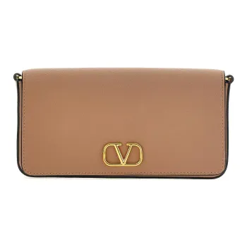 Valentino Calfskin Clutch Women's Pink