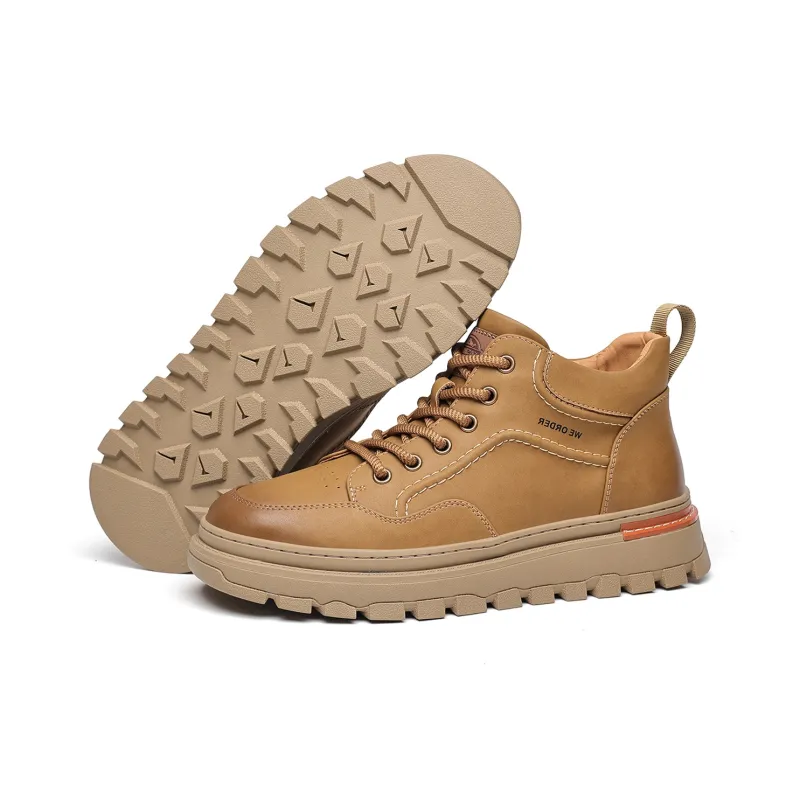LUOGOKS Men's Casual Shoes Men High Top-14