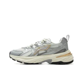 LiNing Beichen 2K Anti Slip Wear Resistant Low Top Chunky Sneakers Men's Silver