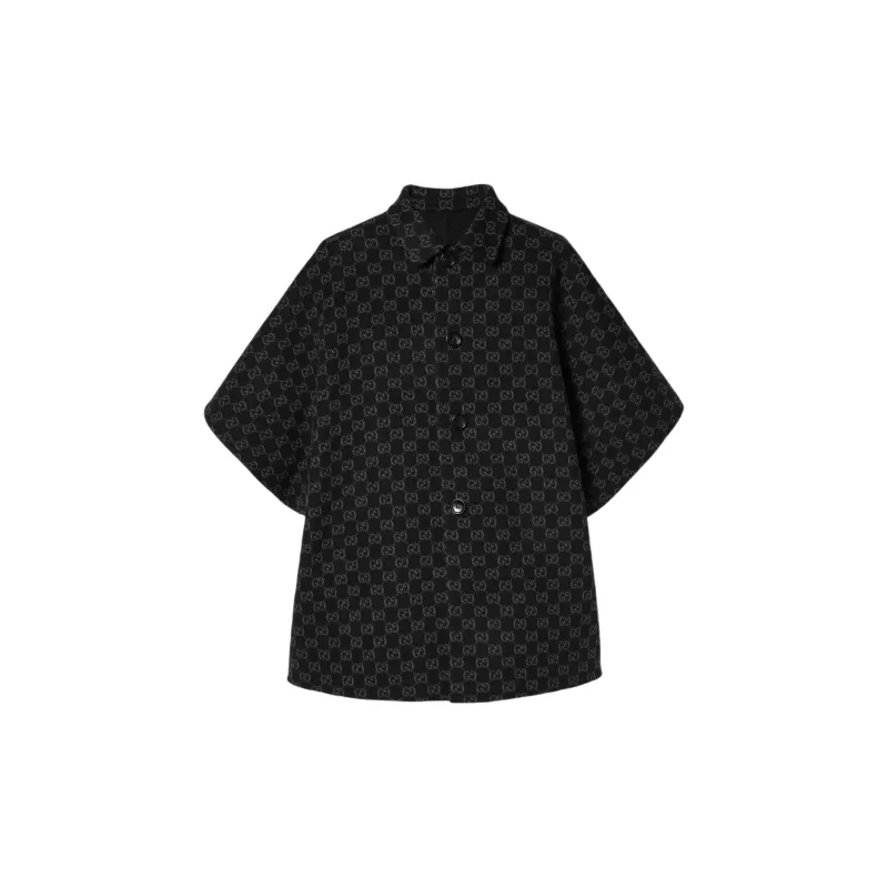 GUCCI Reversible Gg Short Sleeve Coat-1