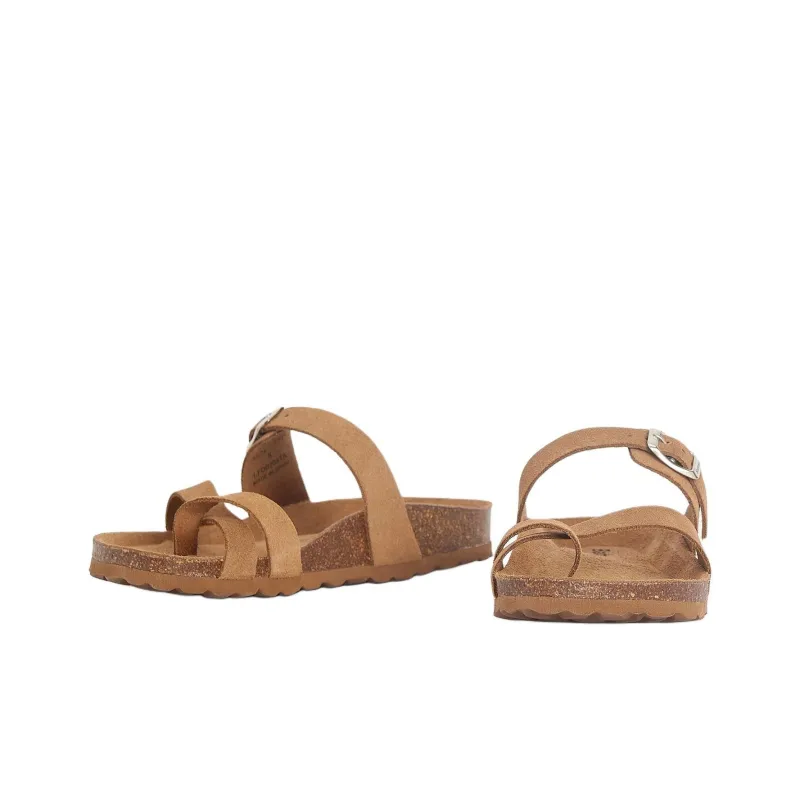BARBOUR Flip Flops Women's Brown-3