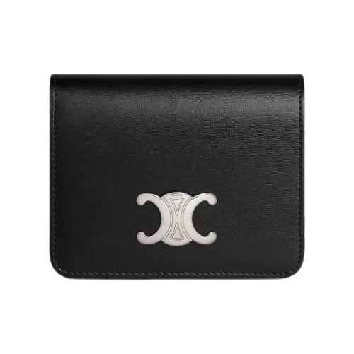 CELINE Calfskin Wallet Men's Black