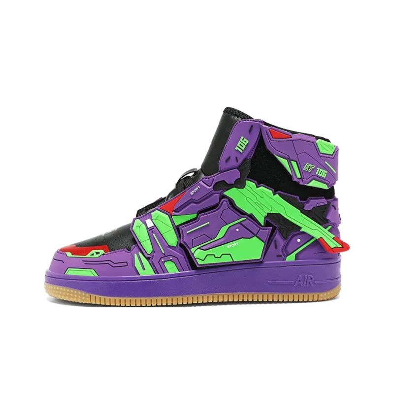 Kuding Anti-Slip Wear-Resistant High-Top Skateboard Shoes Unisex-8