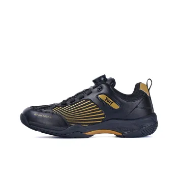 VOIT Wear resistant, Lightweight, Breathable, And Non slip. Low Top Training Shoes Unisex Black Gold